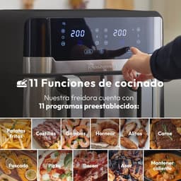 900W Hot Air Fryer 9L met LED Touch Screen en 11 functies | Dubbele friteuse — thumbnail 2