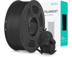 Matte PLA Filament 1.75mm voor 3D Printer - Gemakkelijk te Gebruiken, 1kg Coil, Matte Zwart