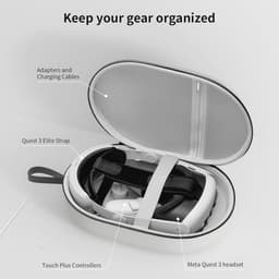 Harde case tas voor Meta Quest 3 headset en accessoires - perfect voor reizen — thumbnail 3