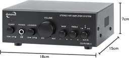 Mini Stereo Versterker met Geluidsregeling voor Bas en Hoge Tonen — thumbnail 2