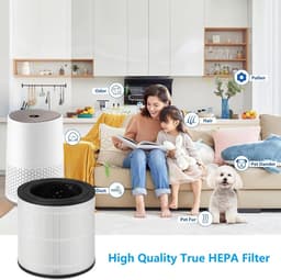2 stuks vervangingsfilter - geschikt voor Philips 600-serie AC0650/10 AC0651/10 luchtreiniger - 3-in-1 vervangend HEPA-filter met actief koolstoffilter FY0611/30 — thumbnail 3