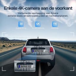 Quvo® Dashcam Voor en Achter - Autocamera - Dashcamera - Nachtzicht - Zwart- 8cm x 4cm x5cm — thumbnail 4