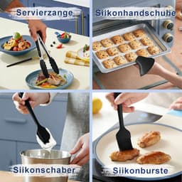 Accessoires Heteluchtfriteuse Gescht voor Philips Airfryer 4000 Serie 10L, Siliconenvorm Accessoireset Heteluchtfriteuse Herbruikbare Ovenschaal voor Philips Stacked Dual Basket Airfryer NA460 10L — thumbnail 8