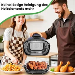 Airfryer accessoires Gescht voor Ninja CRISPi 1x roestvrij staal fijnmazige spatbescherming + 1x siliconen hittebestendige onderlegger voor Ninja heteluchtfriteuse FN101EUGY, FN101EUST en — thumbnail 4
