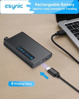 HiFi hoofdtelefoonversterker met Bluetooth 5.1 en oplaadbare batterij — thumbnail 3