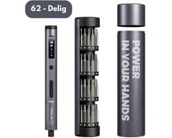 Resoliq Group - Elektrische Precisie Schroevendraaierset – 62-delige Magnetische Bitset – Mini Electric Screwdriver voor Smartphone, Laptop & Elektronica Reparatie