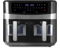 MMP® Dubbele Airfryer - Heteluchtfriteuse - Duo Airfryer - 9 L - 36x40x32cm - Zwart