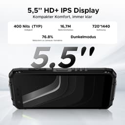 DOOGEE Fire 3 Pro 4G - Robuuste Smartphone - Outdoor telefoon - 16 GB RAM+128 GB/2TB TF - Android 15 - 8350 mAh/18 W - 5,5 inch HD+ - Gemini AI - NFC - GPS - Face ID - Vingerafdrukscanner - Grijs — thumbnail 2