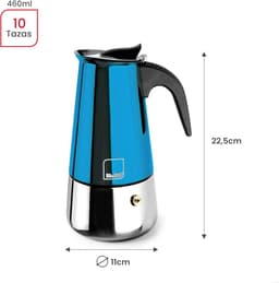 Espressomachine 10 kopjes 460 ml roestvrij staal indukatie geschikt — thumbnail 2