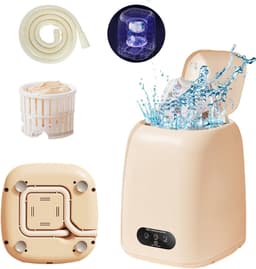 Mini Wasmachine met Centrifuge - Voor Kleine Wasgoed - Meerdere Programma's - — thumbnail 1