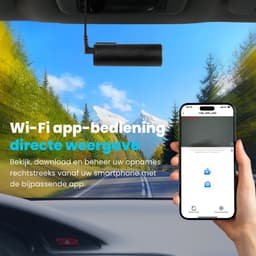 Dashcam - met Wifi en App - Dashcam voor Auto - Dashcams - G-sensor en Nachtzicht - 2K Kwaliteit - Faas — thumbnail 4