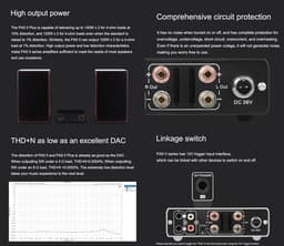 100W x 2 Klasse D Eindversterker met Balans en TRS/RCA Invoer voor Thuis Audio — thumbnail 2