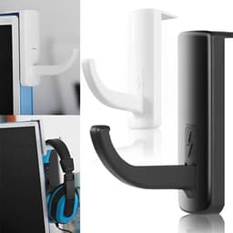 Hoofdtelefoonhouder Set van 2 - Desk Stand voor Hoofdtelefoons, Sleutels en Tassen (Kunststof) — thumbnail 3