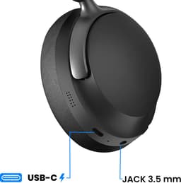 Akashi, Draadloze Bluetooth Headset Ingebouwde microfoon Batterijlevensduur van 25 uur Opvouwbaar, Zwart — thumbnail 2
