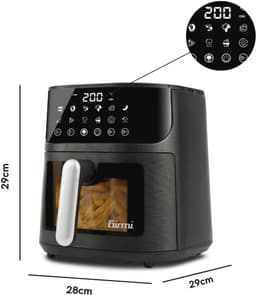 Ecofrit Airfryer 6L Met Venster en 12 Programma's - Gezond Frituren met Weinig Vet — thumbnail 7