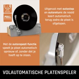 Lenco Platenspeler - Verticale Platenspeler - Volledig automatisch - Bluetooth - LSA-071SI - Grijs — thumbnail 4