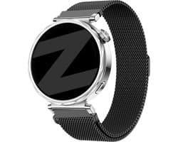 Bandz Milanese 18mm Smartwatch Bandje Zwart – Verstelbaar & Roestvrij – geschikt voor Huawei Watch GT 6/GT 5/GT 4 (41mm) / GT 5 Pro/Watch 5 (42mm) / OnePlus Watch 3 (43mm) / Withings ScanWatch Light/ScanWatch 2/Steel HR (36-38mm)