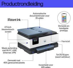 HP Officejet Pro 8135e - Instant Ink Printen Kopiëren En Scannen Inkt All-in-one-printer — thumbnail 4
