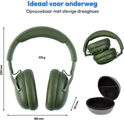 MEDION Over Ear koptelefoon HX-1 Pure (Bluetooth, draadloos, tot 100 u batterijduur, spatwaterdicht IPX4), groen — thumbnail 3