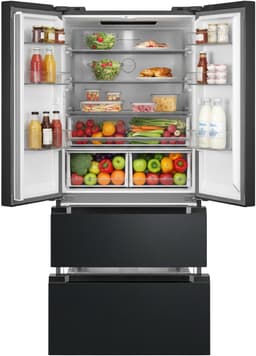 Heinner HCFD-M516INVHDXE++ French Door Amerikaanse Koelkast – 516 L – No Frost – LED Touch Display – InoxCool & ADT Fresh System – Donker RVS – 5 Jaar Garantie — thumbnail 3