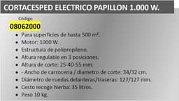 Elektrische Grasmaaier 1000W - Voor Gazons tot 500m² - 3 Hoogtes Instelbaar — thumbnail 2