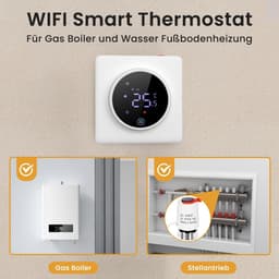 Slimme Thermostaat voor Elektrische Vloerverwarming - Programmeerbaar en Wifi Bediening — thumbnail 4