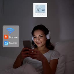 Slimme WiFi Thermostaat voor Ketel- en Vloerverwarming met Touchscreen en App-bediening — thumbnail 3