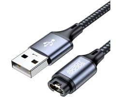 AdroitGoods Premium USB-A Oplaadkabel geschikt voor Garmin-horloges - Voor Garmin Forerunner, Fenix, Instinct, EPIX, Venu, Vivomove, Vivosport & Vivoactive - 1,2 Meter