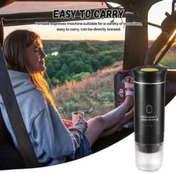 Milova Draagbaar koffiezetapparaat - Voor onderweg - Capsule koffie - Oplaadbaar - 3 in 1 - Koffiemachine - Espresso - Nespresso - Dolce Gusto — thumbnail 5