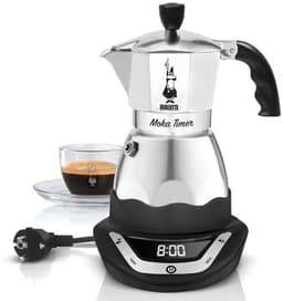 Bialetti Easy Timer Moka espressomaker - Percolator - 3 kops - Elektrisch - Aluminium — thumbnail 3