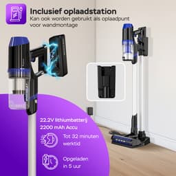 TurboTronic C27 Steelstofzuiger met kruimeldief zonder zak - Hoge zuigkracht - HEPA - lichtgewicht - 2 Snelheden - ECO-vriendelijk - Harde en zachte vloeren - Blauw — thumbnail 3