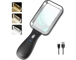 Vergrootglas met Licht 10X - Oplaadbaar en Onbreekbaar
