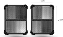 2 Stuks RVS & Siliconen, Hittebestendig, Vaatwasserbestendig, Optimale Luchtcirculatie-21*16*1.5CM — thumbnail 7