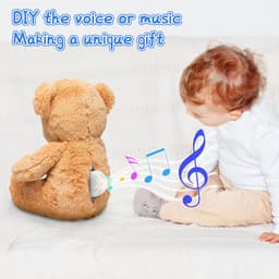 Voice Recorder - 2 stuks - Muziek voor knuffeldier - Pluchen speelgoed stemrecorder - Dictafoon - Neem je stem - Baby cadeau - Spraakrecorder voor Pluchen - Sprekend hart voor Knuffel of Cadeau - Berichten opnemen voor knuffelpop (30 seconden) — thumbnail 2