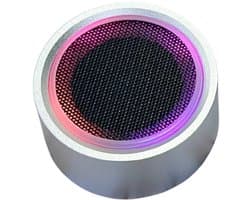 MagShake RGB Bluetooth Speaker – Mini Speaker met Magneetvoet – Shake Control – IPX7 Waterproof – TWS Stereo – 5–7 Uur Speeltijd -Zilver