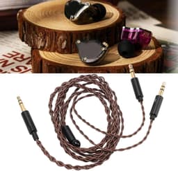 Audio Upgradekabel Hoofdtelefoonvervangingskabel 3,5mm naar Dubbele 3,5mm - Geschikt voor T1 II, T5, MDR Z7, Sundara, Arya en Ananda - Verbeterde Geluidskwaliteit — thumbnail 4