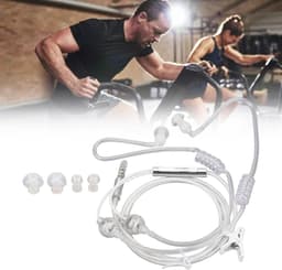 Binaurale 3,5 mm Jack Air Tube Headset met Ruisonderdrukking voor Laptop en Tablet - Wit - Geschikt voor Galaxy en NOTE-serie — thumbnail 4