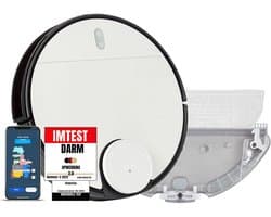 RVV® Robotstofzuiger huisdieren - Robotstofzuiger - Stofzuiger - Wit - 36cm x 36cm x 11cm