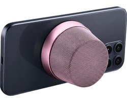 NÖRDIC Magnetische Luidspreker - Bluetooth 5.3 - 3W - TWS Stereo - Geschikt voor MagSafe - Voor Tablet & Smartphone - Roze