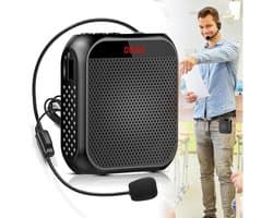 GELLDG Draadloze megafoon - met microfoon - stemversterker - oplaadbaar - draagbare luidspreker - 2200mAh batterij - mini - geschikt voor trainers, docenten en gidsen