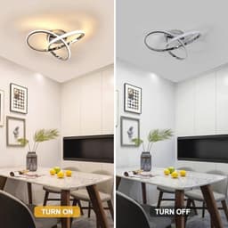 Dimbare Led-plafondlamp met Afstandsbediening - Modern en Functioneel - 36W - 3000K-6500K - Geschikt voor Woonkamer en Eetkamer — thumbnail 3
