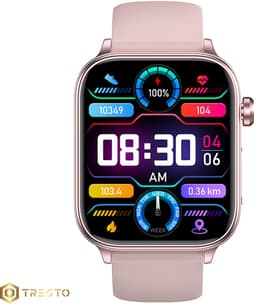 TRESTO - GlucoWatch - ECG Hartslagmeter - horloge - meter - Smartwatch - Lichtroze — thumbnail 2