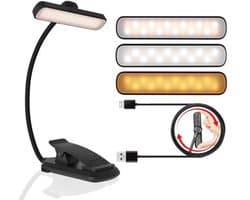 24 LED Rotatable Book Light - Adjustabel, Oplaadbaar en Draagbaar