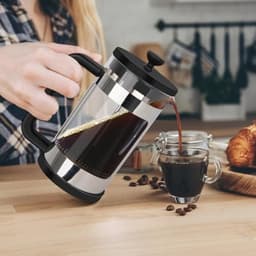 Mini Franse Pers 12 Oz - Koffiezetapparaat voor Enkele Servo, Hittebestendig Borosilicaat Glas — thumbnail 4
