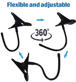 Hoofdtelefoon Hanger voor Bureau met Flexibele Punt - Sterke Clip en Eenvoudige Installatie — thumbnail 4