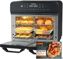 XXL Heteluchtfriteuse - 22L met 2 Kamers en Led-Touchscreen — thumbnail 1