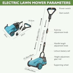 Accugrasmaaier 21 cm met telescoopstang en borstelloze motor — thumbnail 5