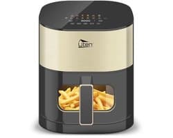 Grote heteluchtfriteuse 5,5 liter met led-touchscreen, 2000 W