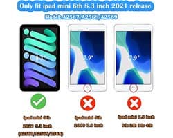 Kindvriendelijk iPad Mini 6 Hoesje - Schokbestendig en Lichtgewicht met Screenprotector