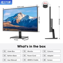 Koorui E2711F - Full HD IPS Monitor - 27 Inch - 100 Hz - 6ms — thumbnail 5